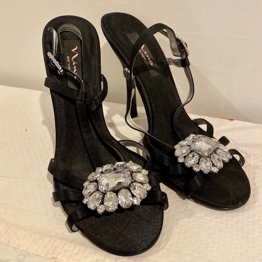 Nina New York Evening Heel Diamond Embellishment